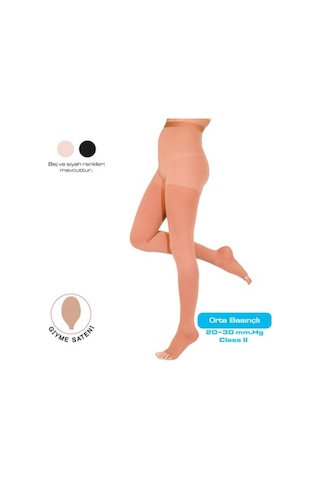 Variteks Külotlu Varis Çorabı Orta Basınç Açık Burun 913