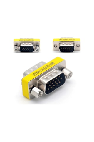 Hd15 Vga-vga Erkek-erkek M2m 15 Pin Adaptör