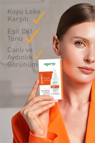 Agarta Aydınlatıcı Koyu Leke Karşıtı Vitamin C Serum 30 ML