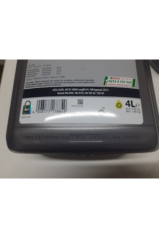 Castrol GTX 5W-40 Sentetik Motor Yağı 4 L