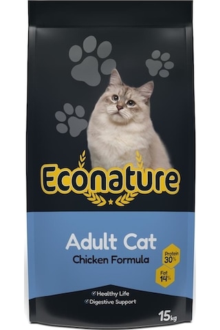 Econature Tavuklu Yetişkin Kedi Maması 15 KG