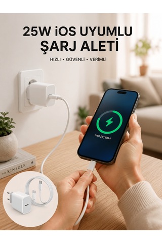 Type-c Hızlı Şarj Özellikli Cihazı Usb-c Kablo Dahil Standart 79152771