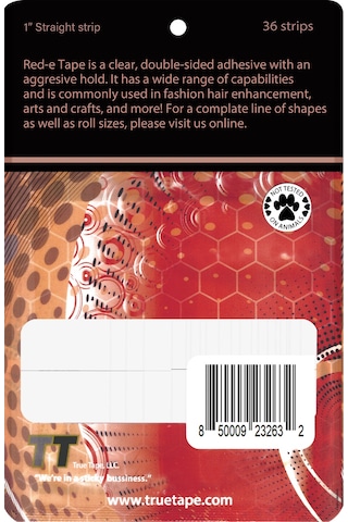 True Tape Red-E Tape Protez Saç Bandı 1" X 3" (2.5Cm X 7.5Cm)