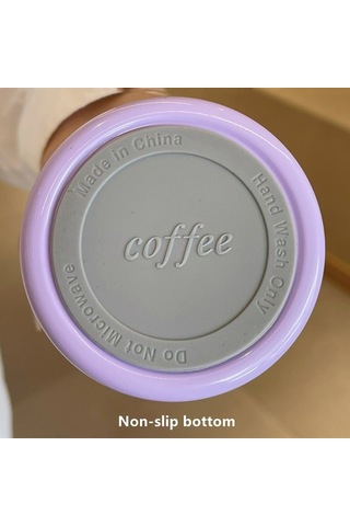 Shidai888 500 ML Taşınabilir Moda Paslanmaz Çelik Kahve Kupası Renk Değiştiren Tasarım Araba Termos Kupa Mor Mor