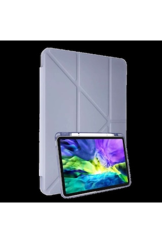 İpad 2025 10.9 10.nesil A16 Kılıf Kalemlikli Mars Tablet Kılıfı - Lila Diğer