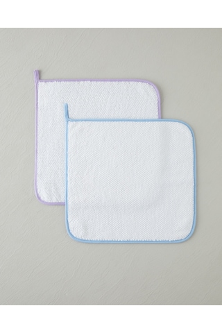 English Home Fluffy Cloud Pamuk 2'li Kurulama Bezi 30x30 Cm Mavi-lila