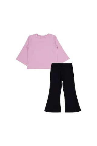 Civil Girls Cute Fiyonk Baskılı 2-5 Yaş Takım - Pembe