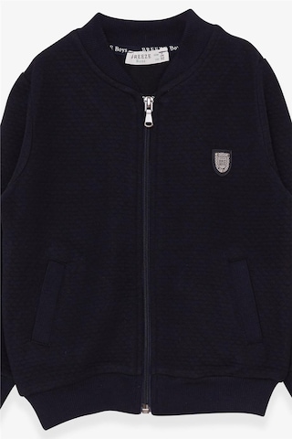 Breeze Erkek Çocuk Hırka Basic Cepli Armalı 2-6 Yaş, Lacivert