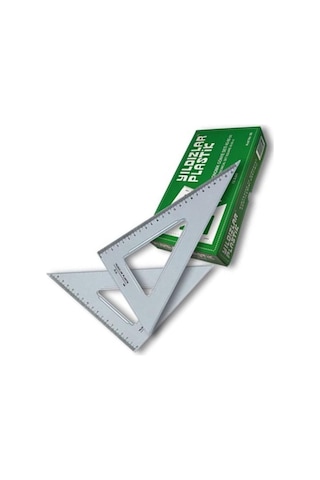 Gönye 45 60 Plastik 2 Li Takım 26 CM Yıldızlar Gönye Takımı 1 Pak