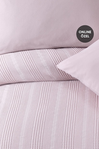 Yataş Liona Tek Kişilik %100 Pamuk Pike Takımı - Lila