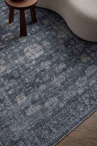 Hoom Rugs Etro 2702 Mavi Vintage Desenli Salon Halısı