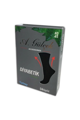 Royaleks Erkek Bambu Lastiği Sıkmayan Diyabetik Çorap Renkli