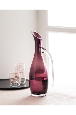 Madame Coco Trouville El Yapımı Kulplu Cam Karaf 1ksurh01381400 Ml-mürdüm