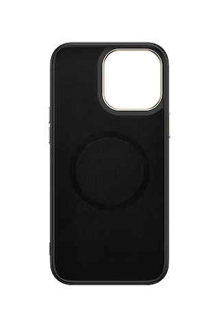 Mobilteam Apple Uyumlu iPhone 14 Pro Max Kılıf M-safe Şarj Özellikli Karbon Fiber Görünümlü Antina Siyah-yeşil