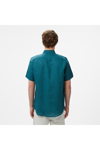 Nautica Erkek Yeşil Classic Fit Gömlek Düz W55100t Yeşil