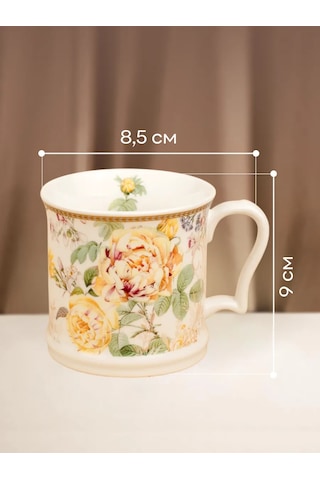 Aura Of Bohemia 400 Ml Çay Ve Kahve Fincanı Porselen Hediye 238956693 Gri