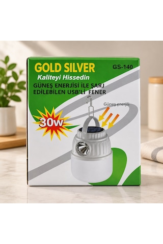Güneş Enerjili Usb Şarjlı Fener 56052341