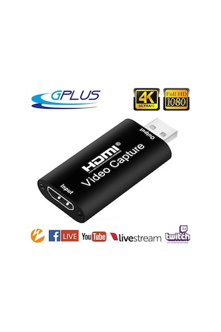 Gplus 4Kvc200 Hdmı Ps4 Xbox Gamer Usb Video Capture Kartı