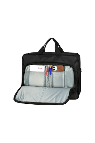 Galb Leather Siyah Unisex 16.5 Inc Laptop & Evrak Cantasi Erkek Cantasi