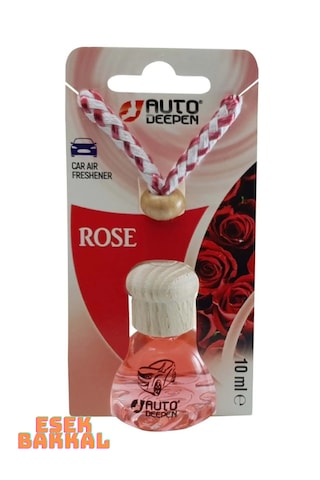 Gül Rose Oto Ayna Koku Ahşap Kapak Araba Kokusu 10ml