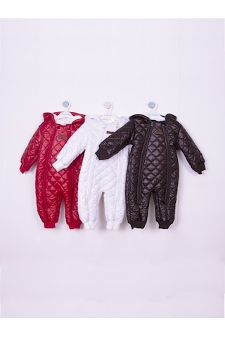 Mikro Kozmonot Kırmızı Bebek Tulumu Kırmızı