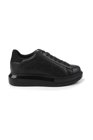 Papuç Sepeti Drk-147 Anatomik Yüksek Taban Unisex Spor Ayakkabı Siyah