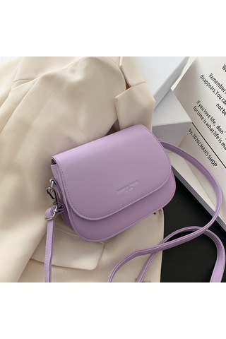 Yaz Basit Moda Kadın Crossbody Çanta - Mor