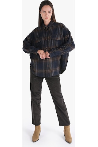 Colins Regular Fit Lacivert Kadın Uzun Kol Gömlek Cl1065854 Lacivert