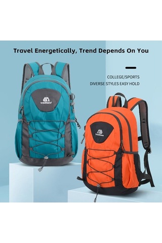 Dancemonkey Açık Hava Yürüyüş Sırt Çantası 20l Su Geçirmez, Hafif Katlanabilir Spor Günlük Seyahat Tırmanma Çantası Mavi