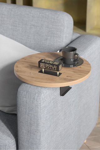 Zigon Sehpa Yan Sehpa Ayarlanabilir Tepsi Dekoratif Modern Tepsi Koltuk Sehpası Ceviz Ceviz
