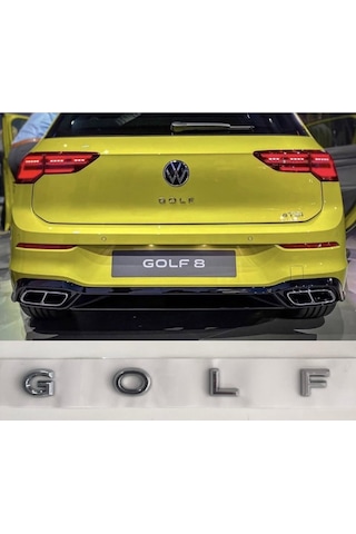 Yeni Golf 7- 8 Yazısı Krom Volkswagen Golf Bagaj Yazısı