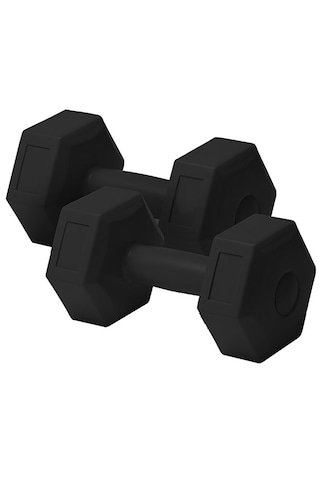 1 Kg X 2 Adet Siyah Dambıl Seti - Evde Egzersiz İçin İdeal