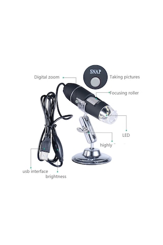 Brons 1000x Usb Hd Cmos 8 Led Dijital Mikroskop