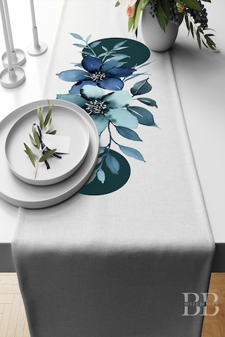 Belle Benoit Baskılı Amerikan Servisi Runner 140x40 Cm Desen25