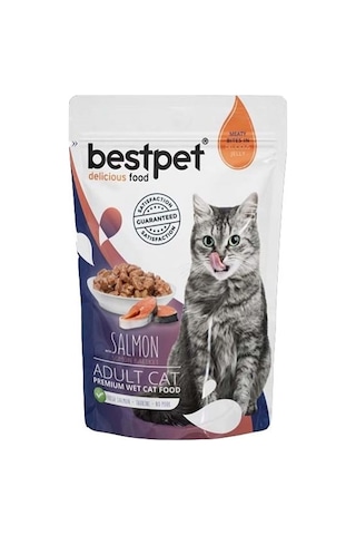 Bestpet Somonlu Jelly Pouch Yetişkin Kedi Yaş Maması 85 G