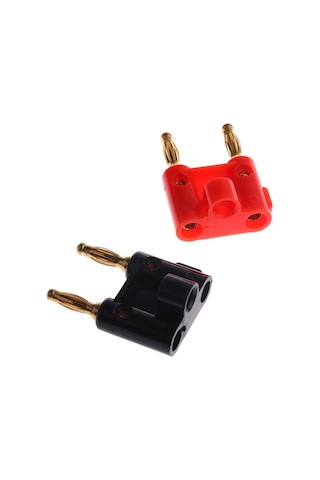 Homyl Çift Muz Fiş Altın Kaplama Vidalı Tip Ses Konuşma Tel