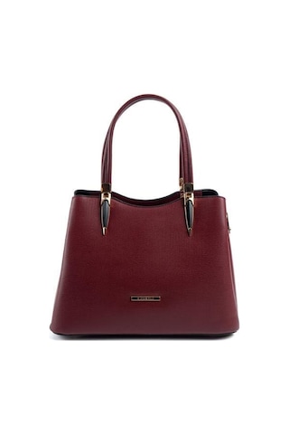 Silver Polo Sp1205 Kadın El Çantası Düz Bordo-bordo