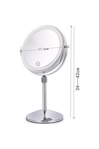 Ctbx Masaüstü Çift Taraflı Led Işıklı Makyaj Aynası 7 Kat Büyütme 7''