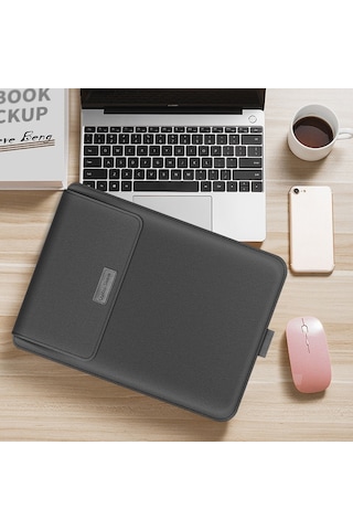 A2 4'ü 1 Arada Bilgisayar Braketi Astar Çantası Saklama Çantası, Boyut: 13/14 İnç Gri