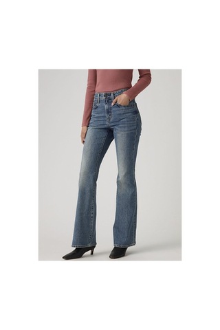 Levi's 726 High Rise Flare Kadın Jean Pantolon - Face Right-16362 Med İndigo - Worn İn