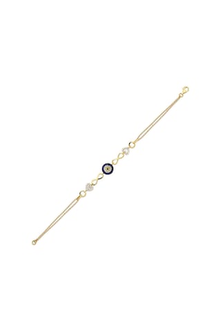 Altın Sepeti Kalpli Nazar Altın Bileklik As126Bl Sarı Altın