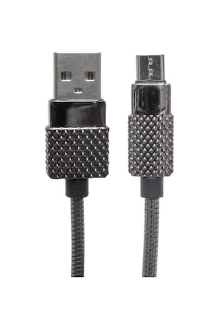 Powermaster Metal Yaylı 3 Amper Micro Usb Şarj Ve Data Kablosu