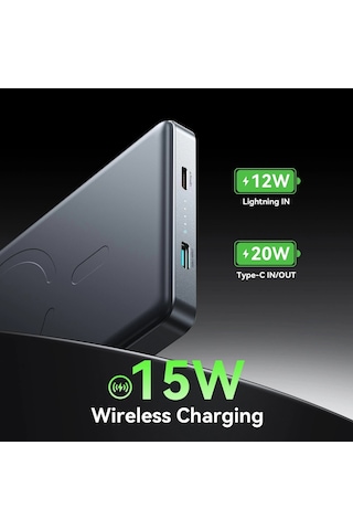 Joyroom 20w Ultra-slim Metal Magsafe Kablosuz Ve Kablolu 20w Hızlı Şarj Power Bank 10.000mah