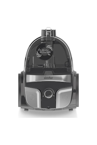 Simfer 6300 Clean Power S4 Toz Torbasız Yatay Süpürge 800W Silver-Gri