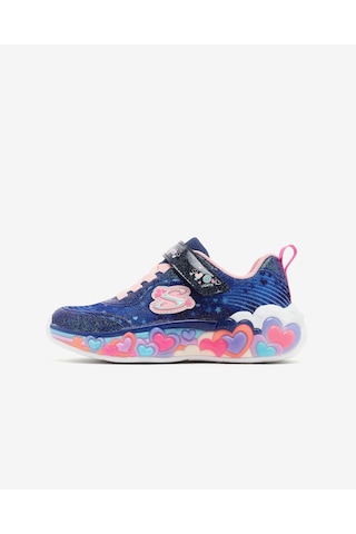 Skechers Eternal Heart Lıghts Büyük Kız Çocuk Lacivert Işıklı Spor Ayakkabı 302696l Nvmt Lacivert