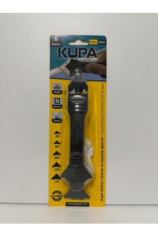 3'ü 1 Arada Silikon Çekme Kazıma Ve Düzeltme Aparatı - 5 Farklı Başlıklı Mastik Uygulama Seti