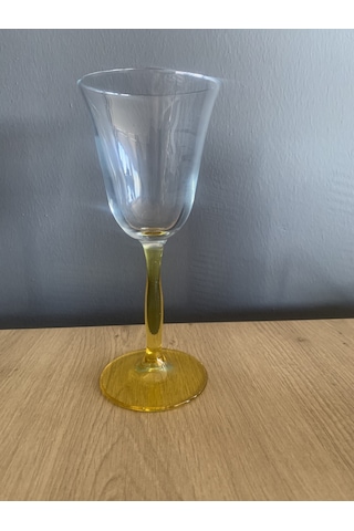 2 Adet 195 Ml'lik Şarap Kadehi Sarı Sarı
