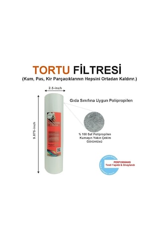Su Arıtma Cihazı 5 Micron Sediment Tortu Filtre Kartuşu 10 Inç (483664564)