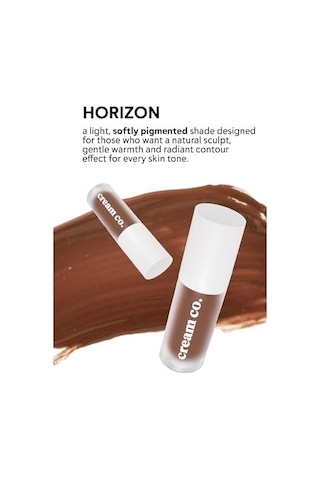 Cream Co. Likit Bronzer Glow Sculpt Horizon, Kontür Nötr Açık Kahve, Yüz Şekillendirici Nemlendirici Makyaj Diğer