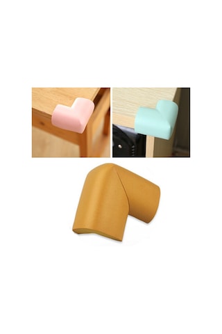 Sones 8 Adet 55 X 55mm Çocuk Koruma Köşesi Yumuşak Masa Masası Çocuk Güvenlik Köşesi Bebek Güvenlik Kenar Koruyucuları Ahşap Çok Renkli